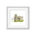 Picture of Bunny in grass _GroupedProduct_Square_Mini_ _GroupedProduct_Square_Framed_Matted_