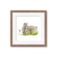 Picture of Bunny in grass _GroupedProduct_Square_Mini_ _GroupedProduct_Square_Framed_Matted_