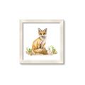 Picture of Fox in grass _GroupedProduct_Square_Mini_ _GroupedProduct_Square_Framed_Matted_