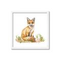 Picture of Fox in grass _GroupedProduct_Square_Mini_ _GroupedProduct_Square_Framed_Matted_