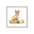Picture of Fox in grass _GroupedProduct_Square_Mini_ _GroupedProduct_Square_Framed_Matted_