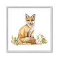 Picture of Fox in grass _GroupedProduct_Square_Mini_ _GroupedProduct_Square_Framed_Matted_