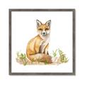 Picture of Fox in grass _GroupedProduct_Square_Mini_ _GroupedProduct_Square_Framed_Matted_