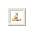 Picture of Fox in grass _GroupedProduct_Square_Mini_ _GroupedProduct_Square_Framed_Matted_