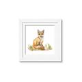 Picture of Fox in grass _GroupedProduct_Square_Mini_ _GroupedProduct_Square_Framed_Matted_