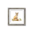 Picture of Fox in grass _GroupedProduct_Square_Mini_ _GroupedProduct_Square_Framed_Matted_