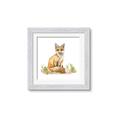 Picture of Fox in grass _GroupedProduct_Square_Mini_ _GroupedProduct_Square_Framed_Matted_