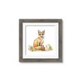Picture of Fox in grass _GroupedProduct_Square_Mini_ _GroupedProduct_Square_Framed_Matted_