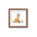 Picture of Fox in grass _GroupedProduct_Square_Mini_ _GroupedProduct_Square_Framed_Matted_