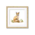 Picture of Fox in grass _GroupedProduct_Square_Mini_ _GroupedProduct_Square_Framed_Matted_