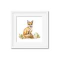 Picture of Fox in grass _GroupedProduct_Square_Mini_ _GroupedProduct_Square_Framed_Matted_