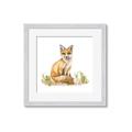 Picture of Fox in grass _GroupedProduct_Square_Mini_ _GroupedProduct_Square_Framed_Matted_