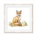Picture of Fox in grass _GroupedProduct_Square_Mini_ _GroupedProduct_Square_Framed_Matted_