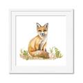 Picture of Fox in grass _GroupedProduct_Square_Mini_ _GroupedProduct_Square_Framed_Matted_