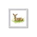 Picture of Deer in grass _GroupedProduct_Square_Mini_ _GroupedProduct_Square_Framed_Matted_