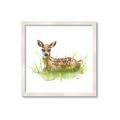 Picture of Deer in grass _GroupedProduct_Square_Mini_ _GroupedProduct_Square_Framed_Matted_