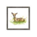 Picture of Deer in grass _GroupedProduct_Square_Mini_ _GroupedProduct_Square_Framed_Matted_