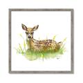Picture of Deer in grass _GroupedProduct_Square_Mini_ _GroupedProduct_Square_Framed_Matted_