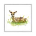 Picture of Deer in grass _GroupedProduct_Square_Mini_ _GroupedProduct_Square_Framed_Matted_