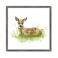 Picture of Deer in grass _GroupedProduct_Square_Mini_ _GroupedProduct_Square_Framed_Matted_