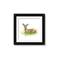 Picture of Deer in grass _GroupedProduct_Square_Mini_ _GroupedProduct_Square_Framed_Matted_