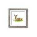 Picture of Deer in grass _GroupedProduct_Square_Mini_ _GroupedProduct_Square_Framed_Matted_