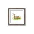 Picture of Deer in grass _GroupedProduct_Square_Mini_ _GroupedProduct_Square_Framed_Matted_