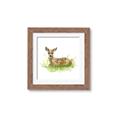 Picture of Deer in grass _GroupedProduct_Square_Mini_ _GroupedProduct_Square_Framed_Matted_