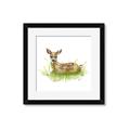 Picture of Deer in grass _GroupedProduct_Square_Mini_ _GroupedProduct_Square_Framed_Matted_