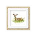 Picture of Deer in grass _GroupedProduct_Square_Mini_ _GroupedProduct_Square_Framed_Matted_