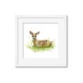 Picture of Deer in grass _GroupedProduct_Square_Mini_ _GroupedProduct_Square_Framed_Matted_