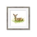 Picture of Deer in grass _GroupedProduct_Square_Mini_ _GroupedProduct_Square_Framed_Matted_