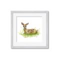 Picture of Deer in grass _GroupedProduct_Square_Mini_ _GroupedProduct_Square_Framed_Matted_
