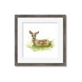 Picture of Deer in grass _GroupedProduct_Square_Mini_ _GroupedProduct_Square_Framed_Matted_