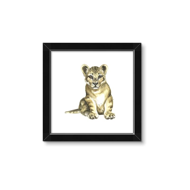 Picture of Little Lion _GroupedProduct_Square_Mini_ _GroupedProduct_Square_Framed_Matted_