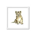 Picture of Little Lion _GroupedProduct_Square_Mini_ _GroupedProduct_Square_Framed_Matted_