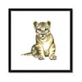 Picture of Little Lion _GroupedProduct_Square_Mini_ _GroupedProduct_Square_Framed_Matted_