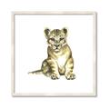 Picture of Little Lion _GroupedProduct_Square_Mini_ _GroupedProduct_Square_Framed_Matted_