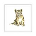 Picture of Little Lion _GroupedProduct_Square_Mini_ _GroupedProduct_Square_Framed_Matted_