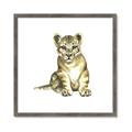 Picture of Little Lion _GroupedProduct_Square_Mini_ _GroupedProduct_Square_Framed_Matted_