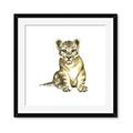 Picture of Little Lion _GroupedProduct_Square_Mini_ _GroupedProduct_Square_Framed_Matted_
