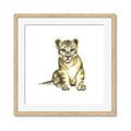 Picture of Little Lion _GroupedProduct_Square_Mini_ _GroupedProduct_Square_Framed_Matted_