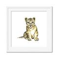 Picture of Little Lion _GroupedProduct_Square_Mini_ _GroupedProduct_Square_Framed_Matted_