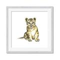 Picture of Little Lion _GroupedProduct_Square_Mini_ _GroupedProduct_Square_Framed_Matted_