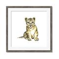 Picture of Little Lion _GroupedProduct_Square_Mini_ _GroupedProduct_Square_Framed_Matted_