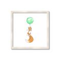 Picture of Balloon Fox _GroupedProduct_Square_Mini_ _GroupedProduct_Square_Framed_Matted_