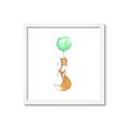 Picture of Balloon Fox _GroupedProduct_Square_Mini_ _GroupedProduct_Square_Framed_Matted_