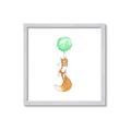 Picture of Balloon Fox _GroupedProduct_Square_Mini_ _GroupedProduct_Square_Framed_Matted_