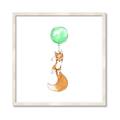Picture of Balloon Fox _GroupedProduct_Square_Mini_ _GroupedProduct_Square_Framed_Matted_