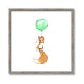 Picture of Balloon Fox _GroupedProduct_Square_Mini_ _GroupedProduct_Square_Framed_Matted_